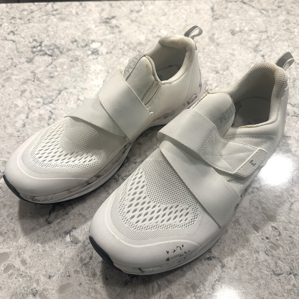 TIEM Women’s Cycling Shoes White Marble Size 10